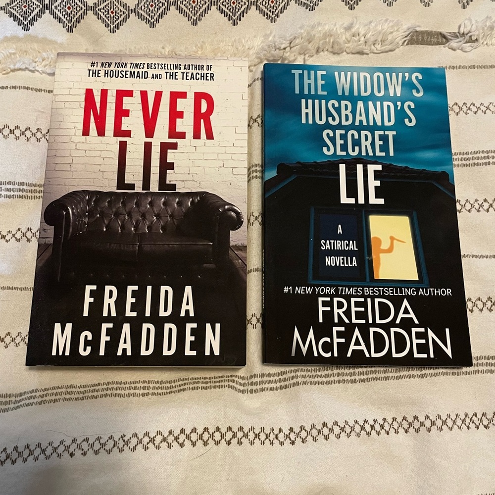 Freida McFadden Book Set - Never Lie & The Widow's Husband's Secret